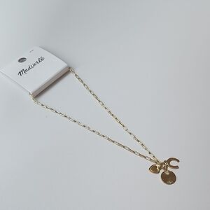 Madewell Gold Charm Necklace